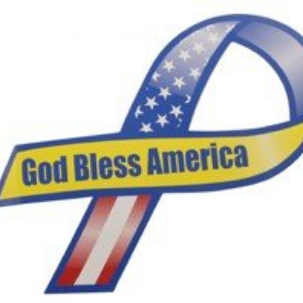 God Bless America Magnetic Ribbon